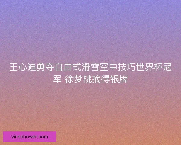 王心迪勇夺自由式滑雪空中技巧世界杯冠军 徐梦桃摘得银牌 王心迪勇夺自由式滑雪空中技巧世界杯冠军 徐梦桃摘得银牌